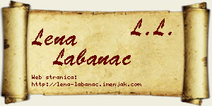 Lena Labanac vizit kartica